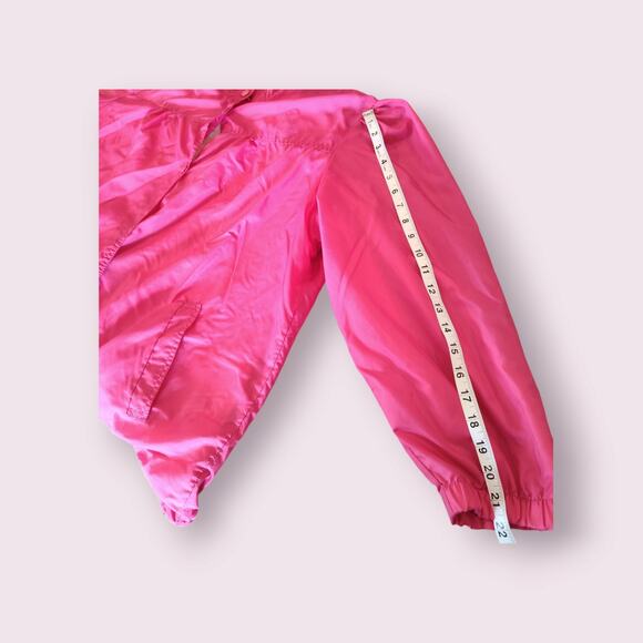 Vintage Haband For Her Windbreaker Jacket Women's XL Hot Pink Lined‎ Pockets - Picture 5 of 8